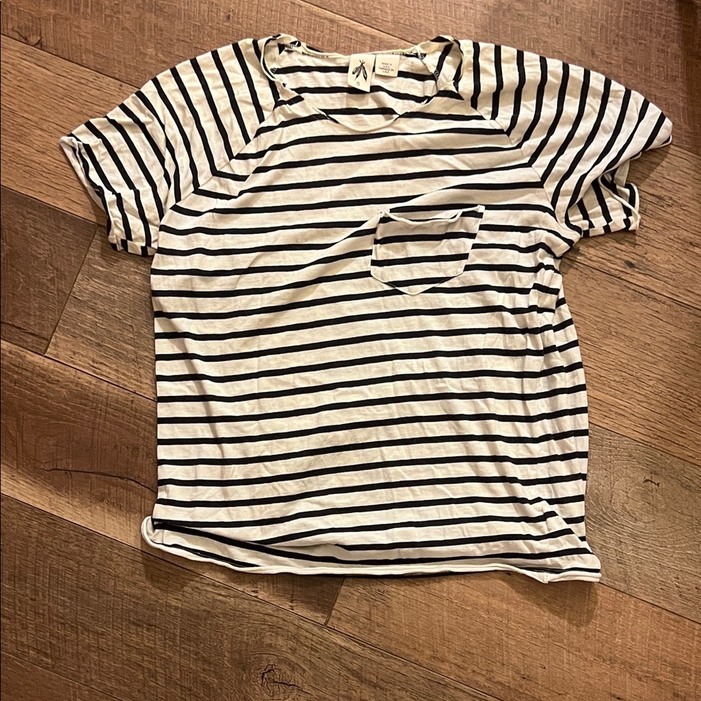 Urban Outfitters Black and White Striped Tee